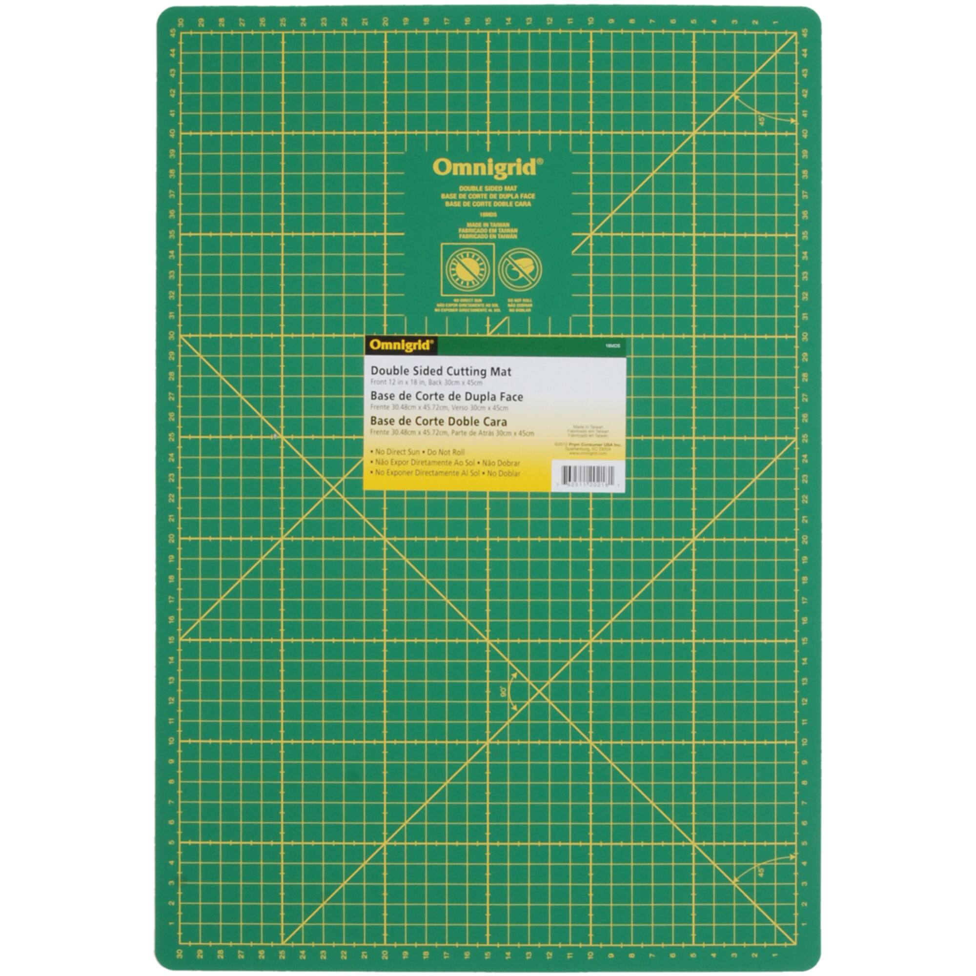 Omnigrid® 12" x 18" Double-Sided Cutting Mat
